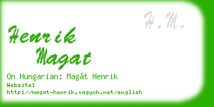 henrik magat business card